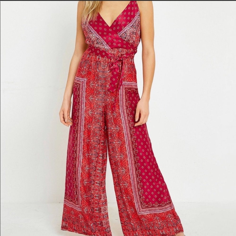 Free People Silk Jumpsuit